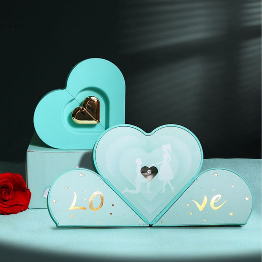 Love Jewelry Box Double Open Gift Box